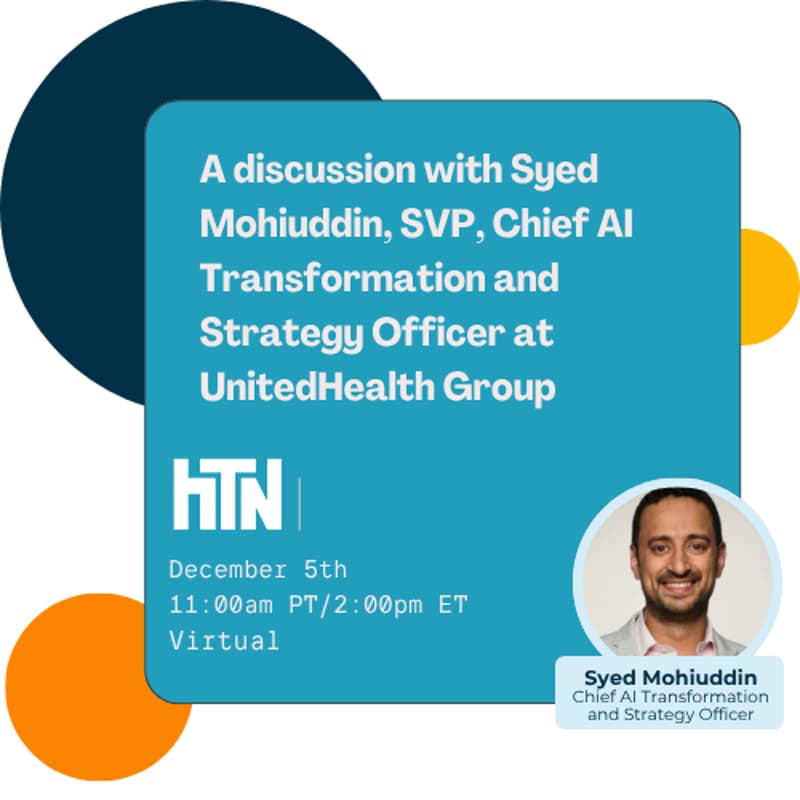Cover Image for A discussion with Syed Mohiuddin, SVP, Chief AI Transformation and Strategy Officer at UnitedHealth Group