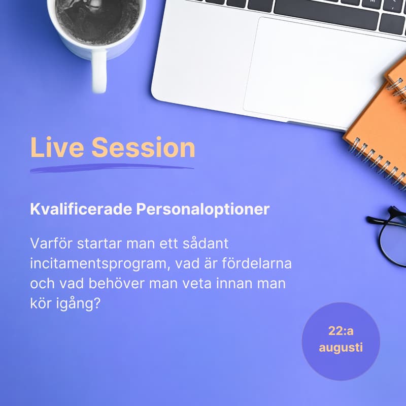 Omslagsbild för Kvalificerade Personaloptioner