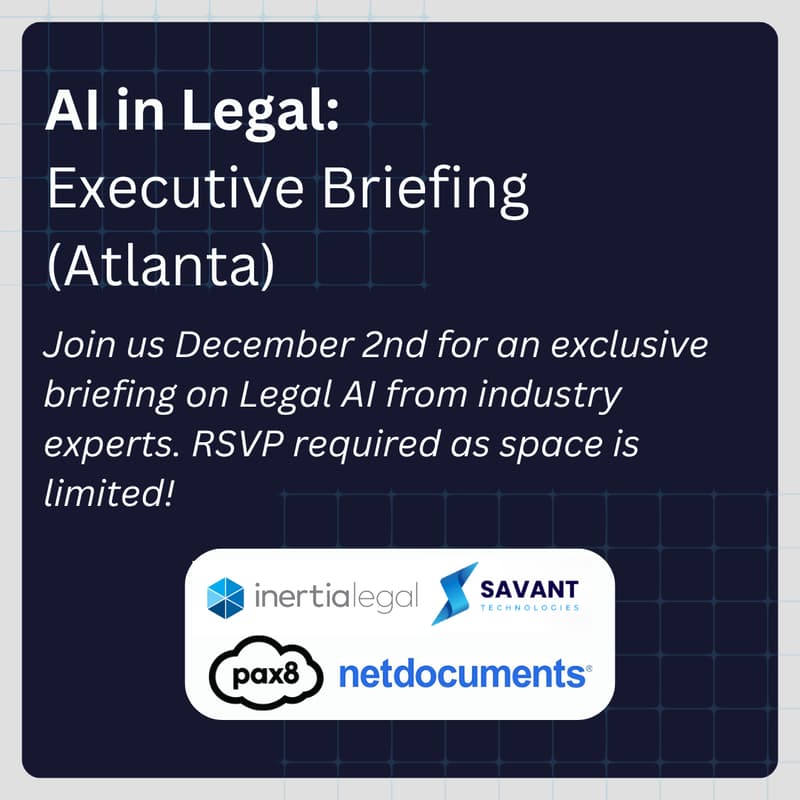 Cover Image for AI in Legal: Executive Briefing (Atlanta)