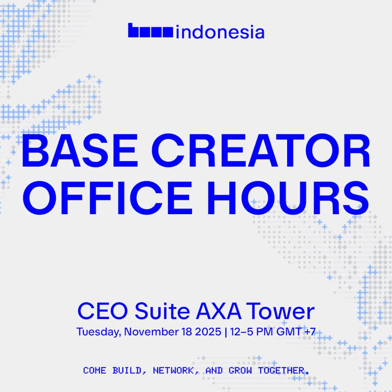 Cover Image for Base Creator Office Hours - Jakarta