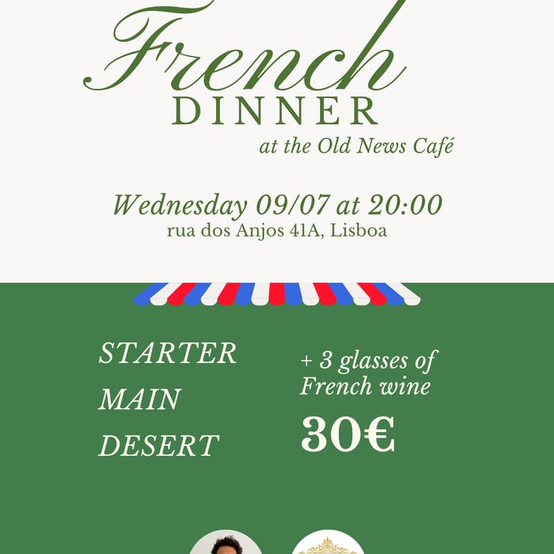 Cover Image for French Dinner At The Old News Café
