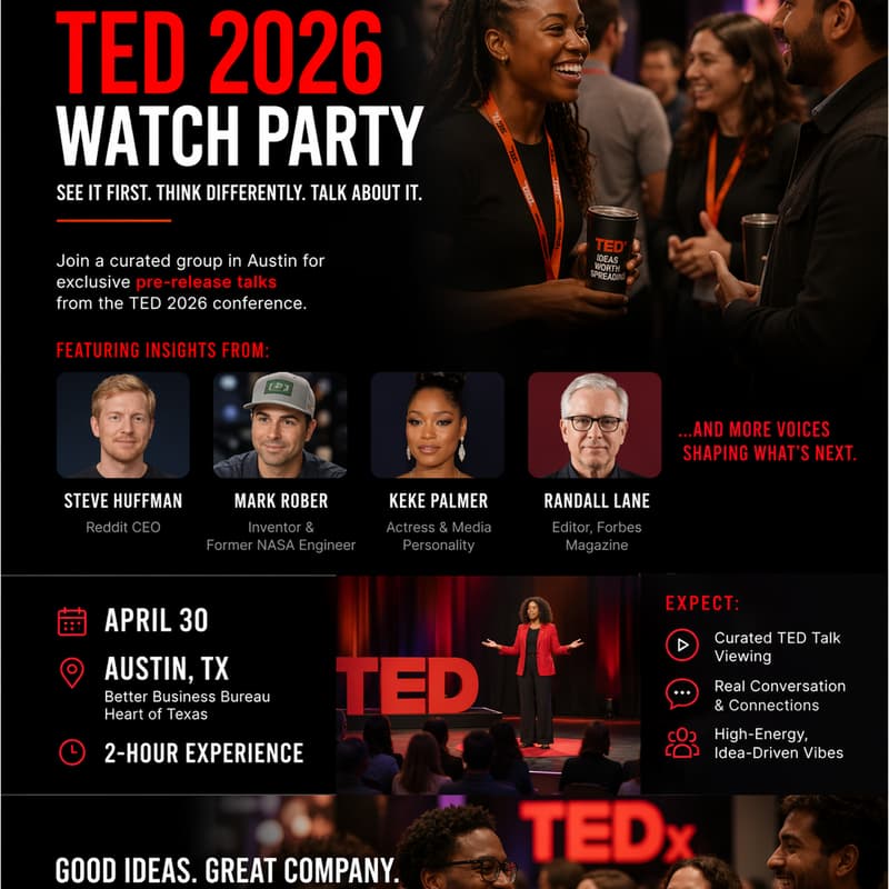 Cover Image for TED 2026 - Networking & Watch Party