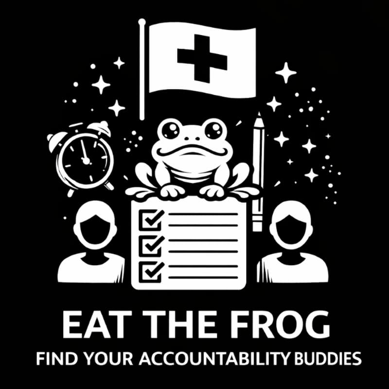 Cover Image for Eat the Frog: Find Your Accountability Buddies