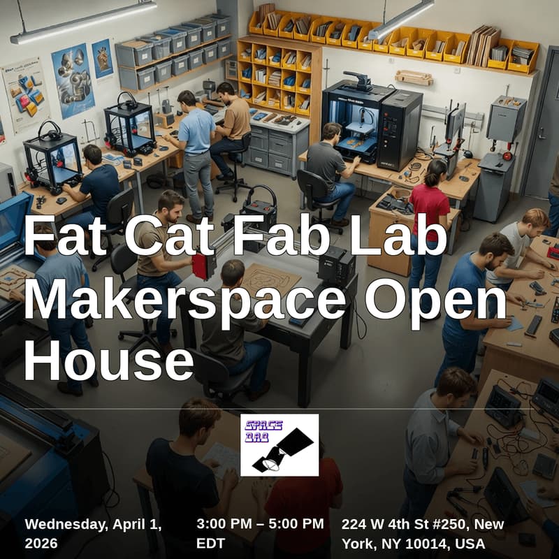 Cover Image for Fat Cat Fab Lab Makerspace Open House