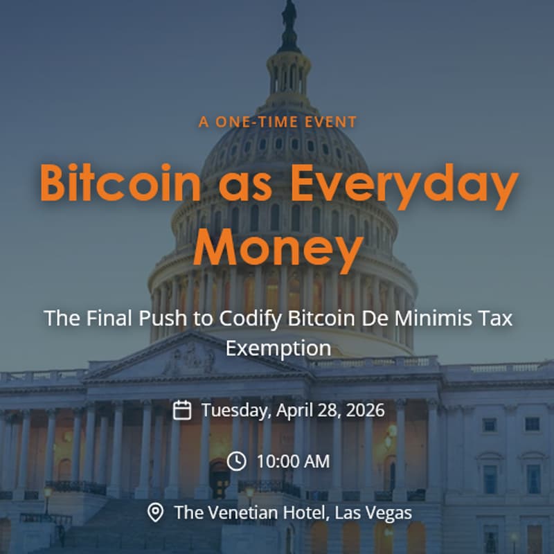 Cover Image for Bitcoin for Financial Services Presents - Bitcoin as Everyday Money