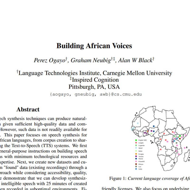 Cover Image for Research Saturday Week 11: Building African Voices
