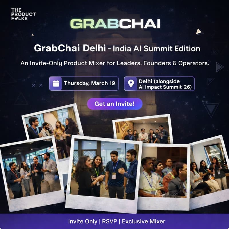 Cover Image for GrabChai Delhi - India AI Summit Edition
