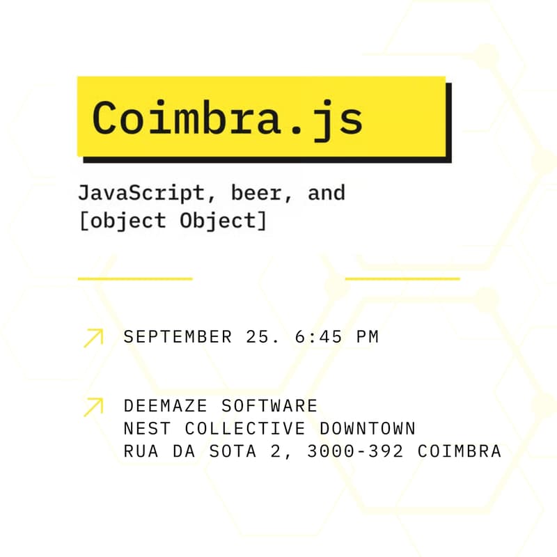 Cover Image for Coimbra.js Meetup - September