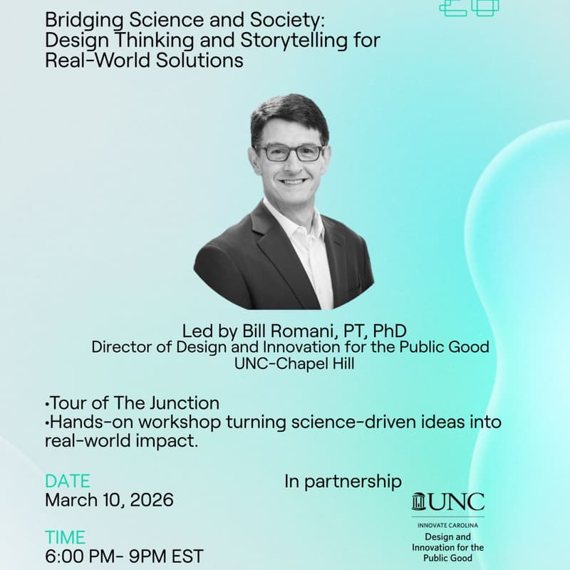 Cover Image for Nucleate RTP - Bridging Science and Society: Design Thinking and Storytelling for Real World Solutions