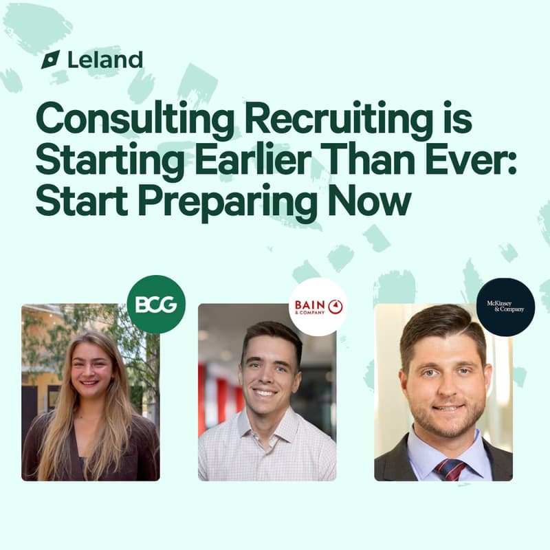 Cover Image for Consulting Recruiting is Starting Earlier Than Ever: Start Preparing Now