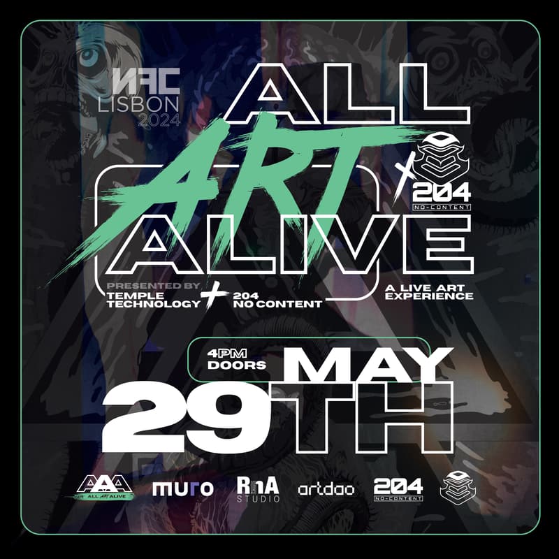 Cover Image for ALL ART ALIVE | NFC | Temple Technology x 204 No-Content