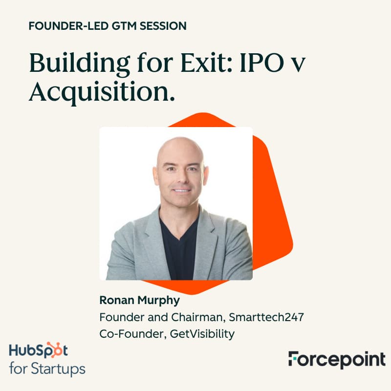 Cover Image for 2 Routes to Exit: Founder-Led GTM Session with Ronan Murphy (GetVisibility)
