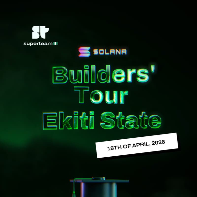 Cover Image for SOLANA BUILDERS’ TOUR [EKITI STATE]
