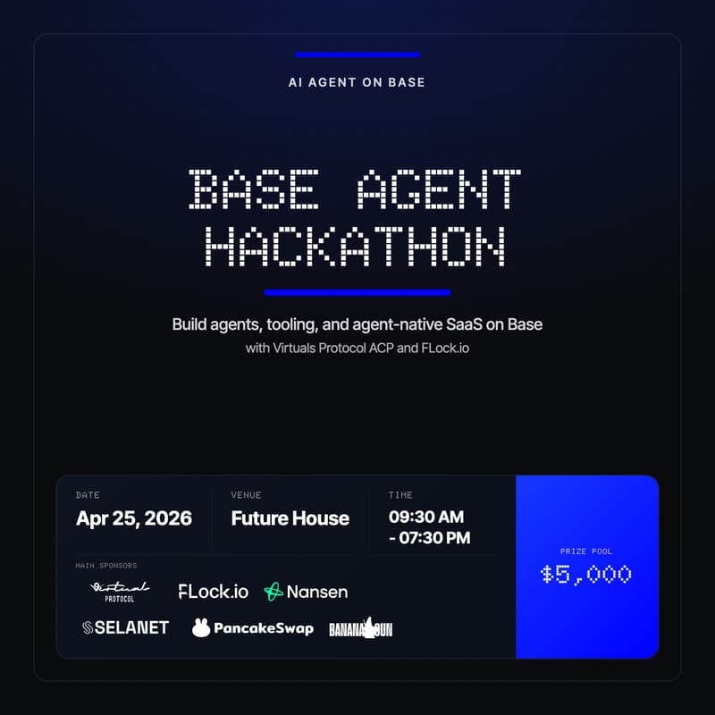 Cover Image for Base Agent Hackathon #1: Build AI Agents on Base