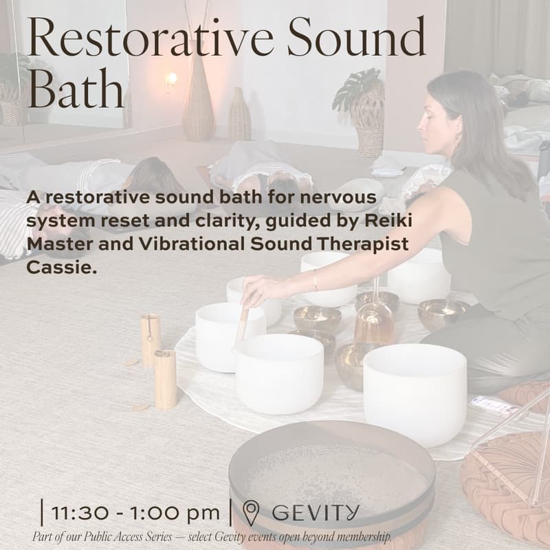 Cover Image for Restorative Sound Bath at Gevity