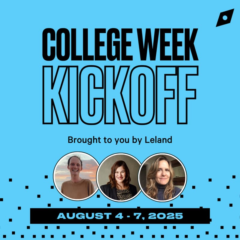 Cover Image for College Week (August 4-7) Kickoff