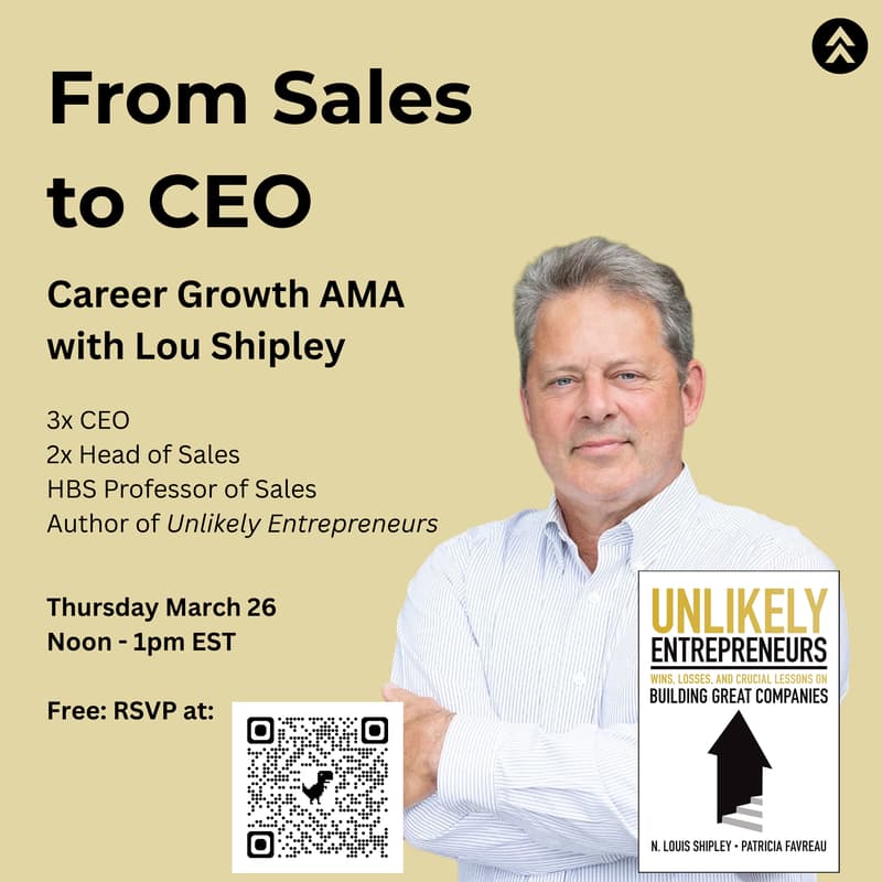 Cover Image for From Sales to CEO: Career Growth Q&A with Lou Shipley