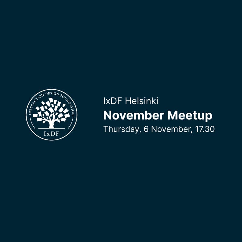 Cover Image for IxDF November Meetup