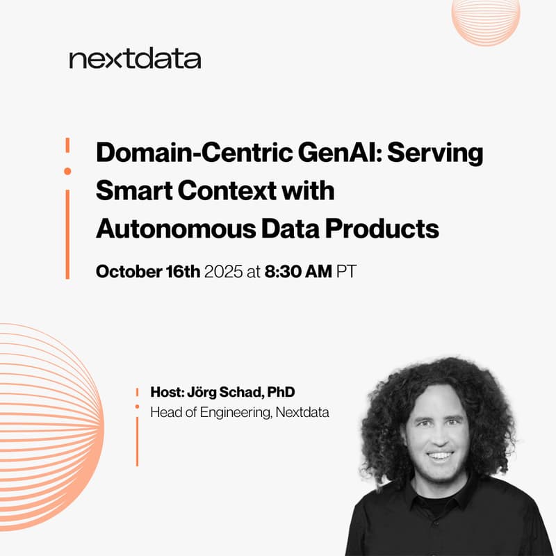 Cover Image for Domain-Centric GenAI: Serving Smart Context with Autonomous Data Products