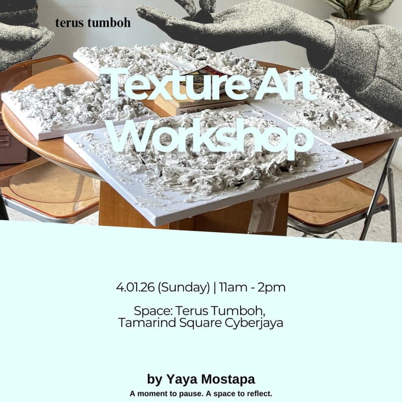 Cover Image for Texture Art Workshop @ Terus Tumboh Studio