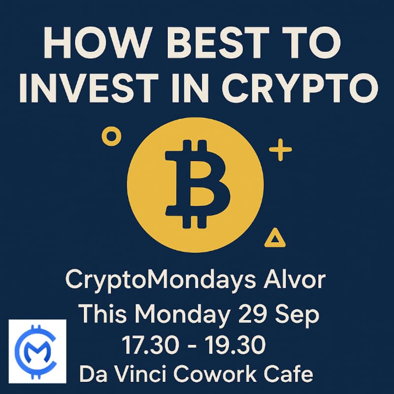 Cover Image for đź’° HOW TO INVEST IN CRYPTO | CryptoMondays Alvor & Portimao 29 September