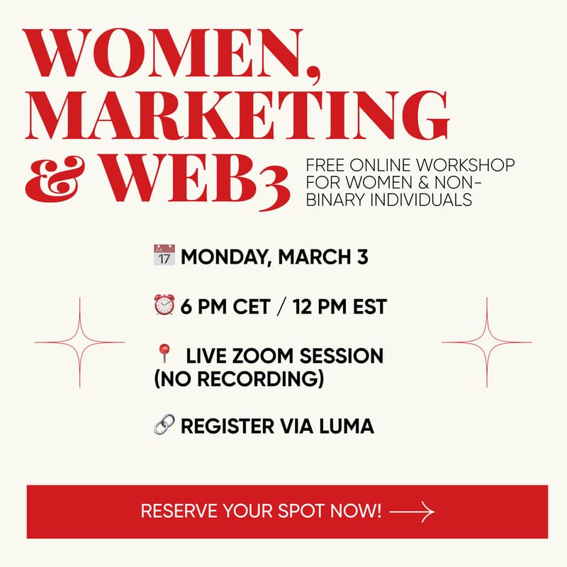 Cover Image for Women, Marketing & Web3