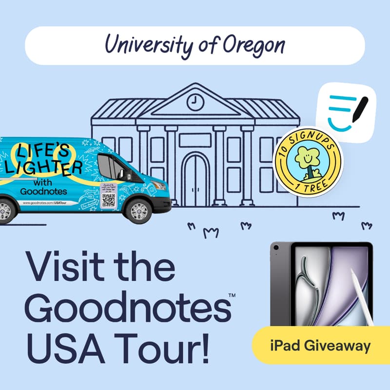 Cover Image for Don't Miss Out: Goodnotes at University of Oregon
