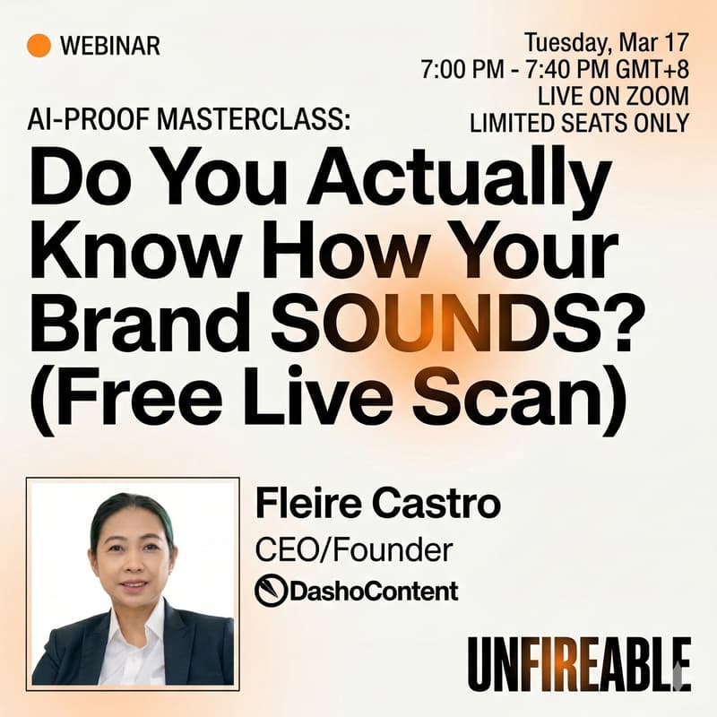 Cover Image for Do You Actually Know How Your Brand Sounds? (Free Live Scan)