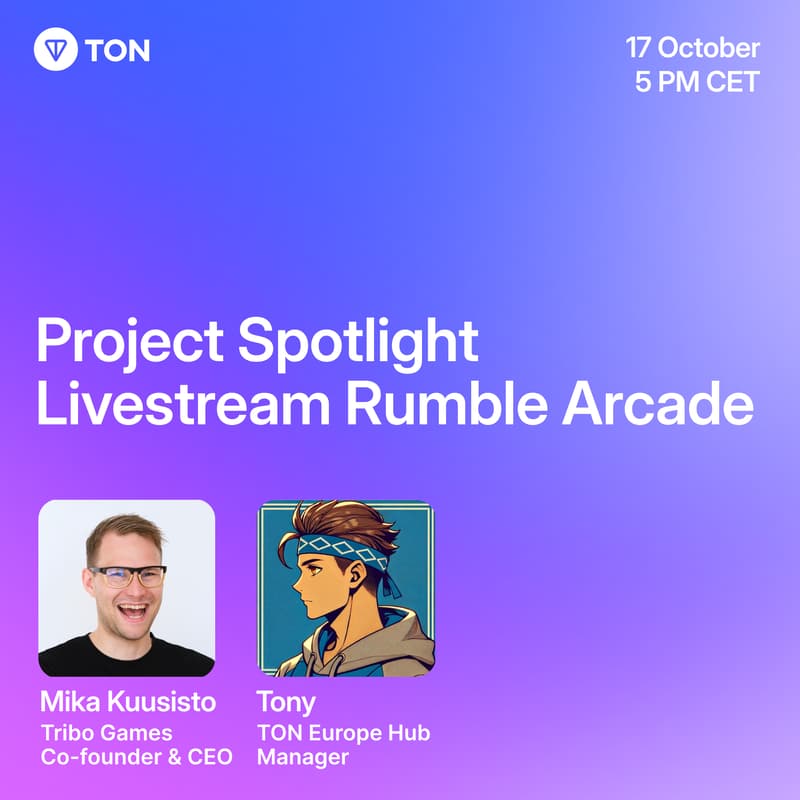 Cover Image for Project Spotlight Livestream｜TON Europe Hub