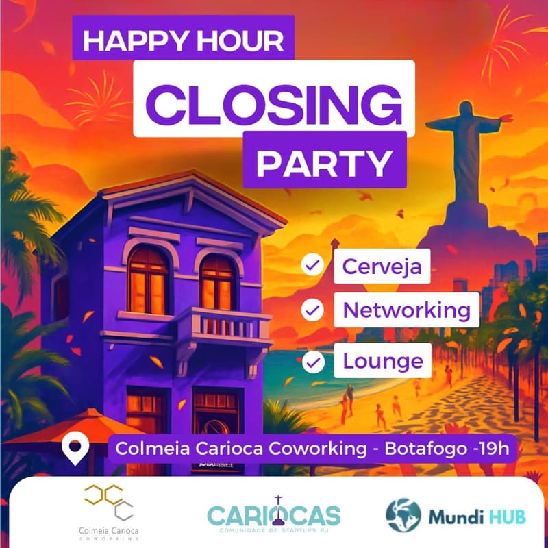 Cover Image for Closing Party - Cariocas Startup no RIW