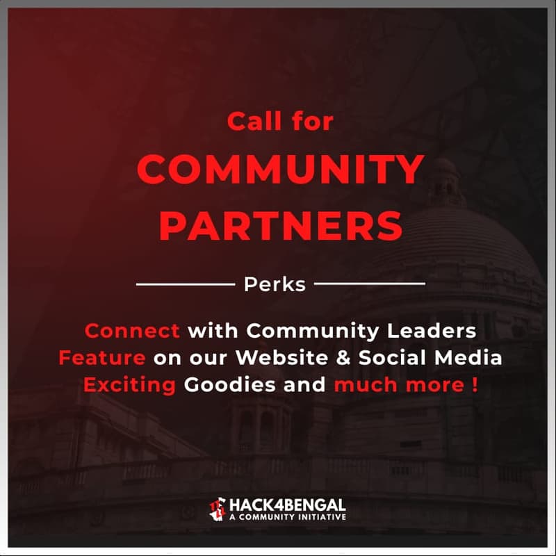 Cover Image for Call For Community Partners | Hack4Bengal 3.0