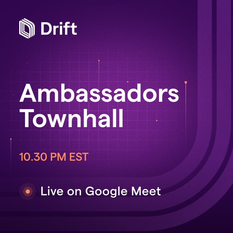 Cover Image for Drift Ambassador's Townhall - 3 Feb 2025
