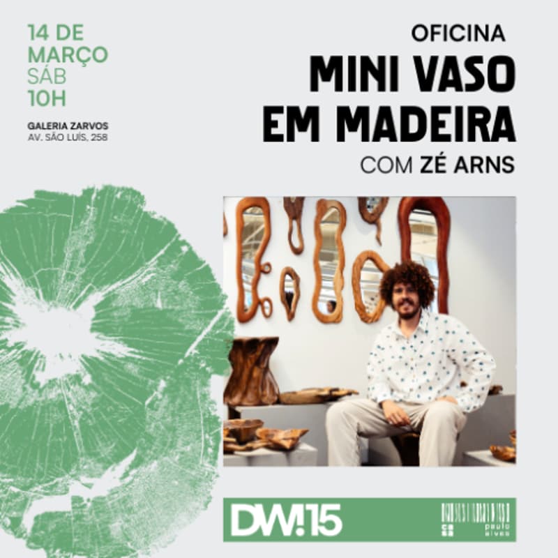 Cover Image for Oficina de mini vaso em madeira com Zé Arns