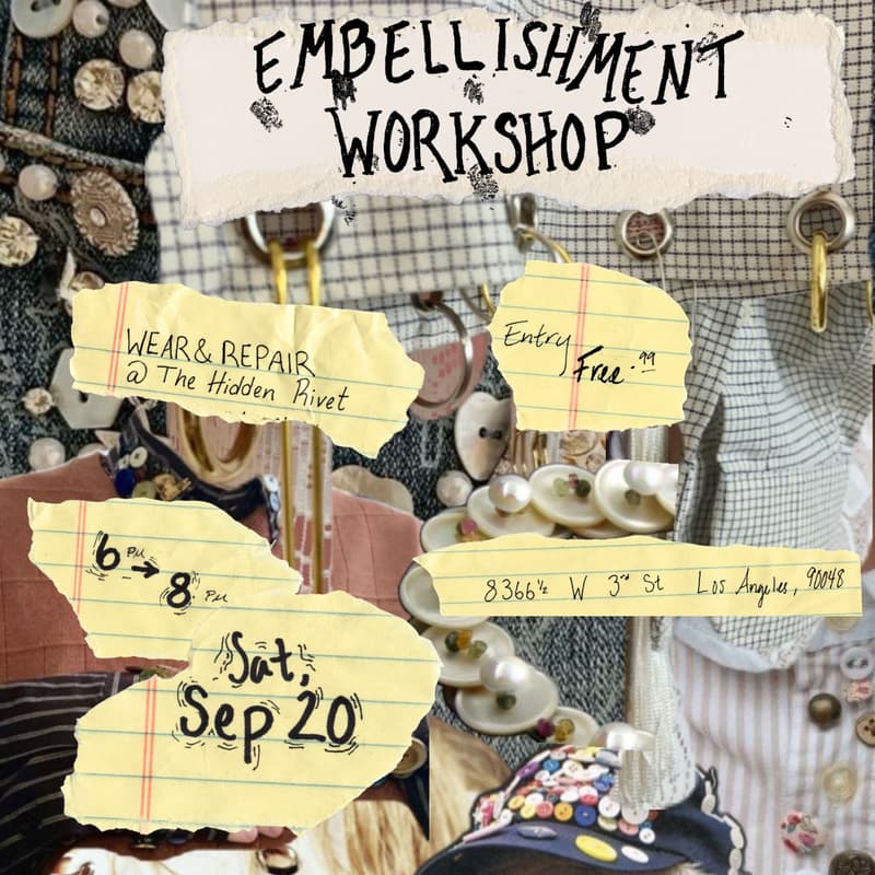 Cover Image for ✨Embellishment Workshop✨