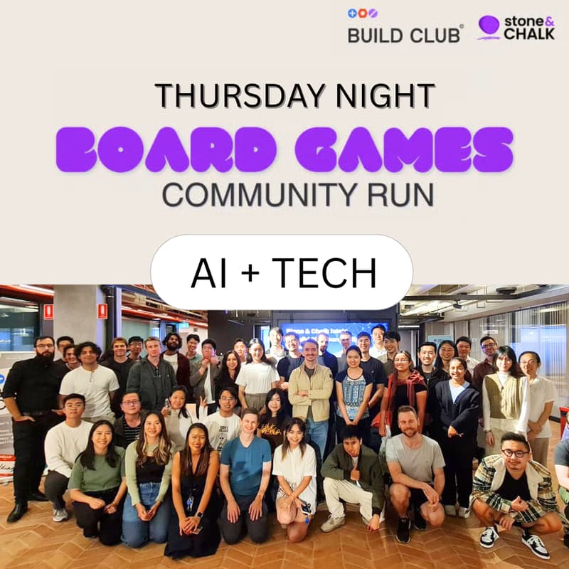 Cover Image for AI & Tech Board Games Night π² | Build Club x Stone & Chalk