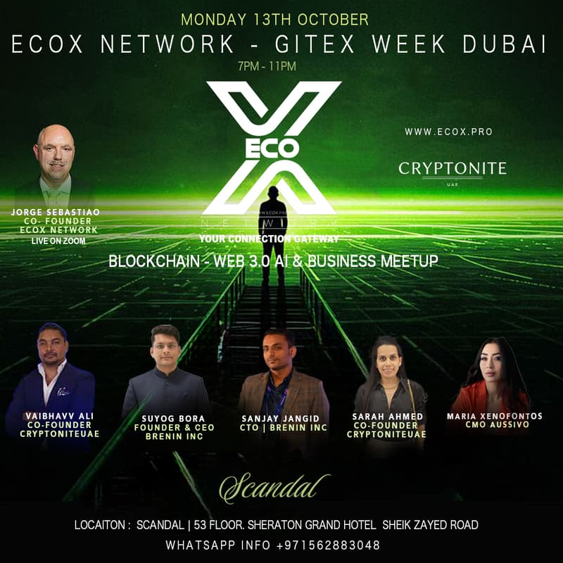 Cover Image for Ecox Network Event - Gitex Week Dubai. We Are Your Connection.