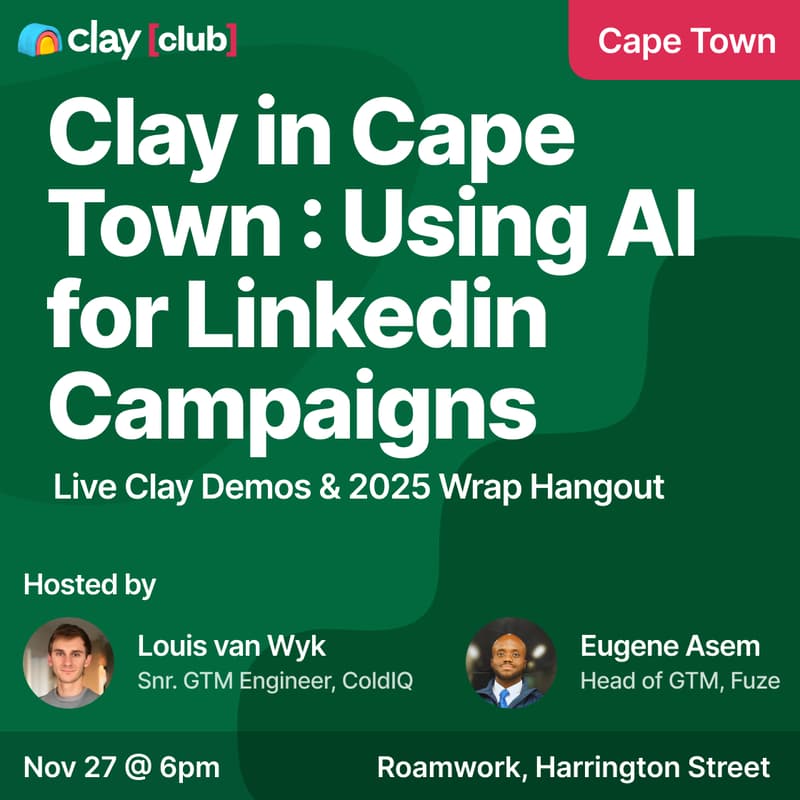 Cover Image for Clay in Cape Town: Using AI for Linkedin Campaigns + 2025 Wrap Hangout