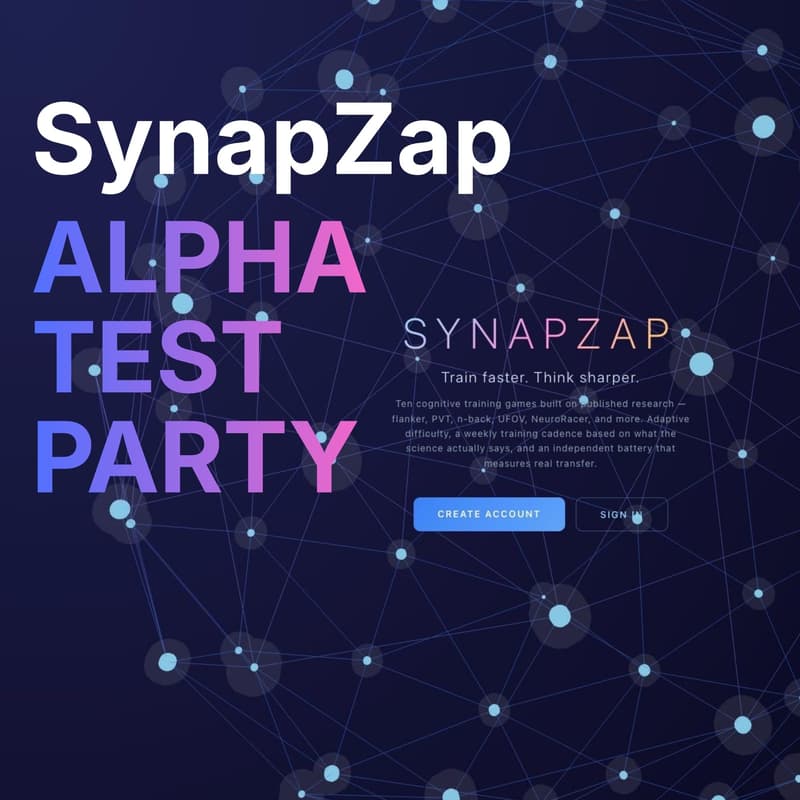 Cover Image for SynapZap Alpha Test Party