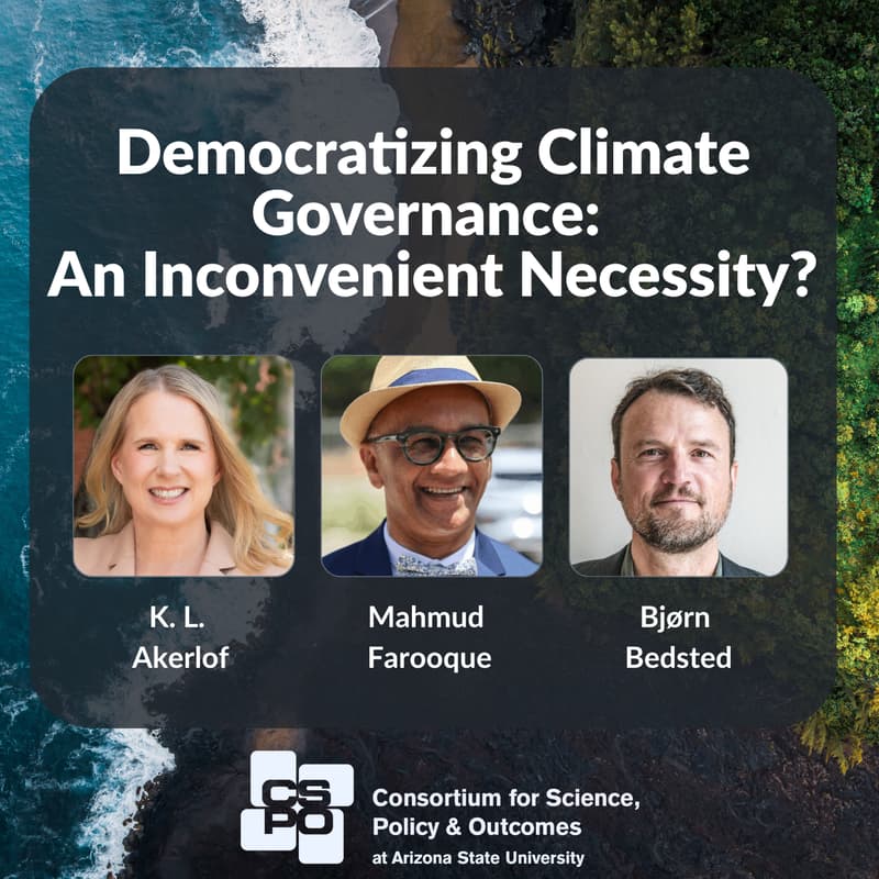 Cover Image for Democratizing Climate Governance: An Inconvenient Necessity?