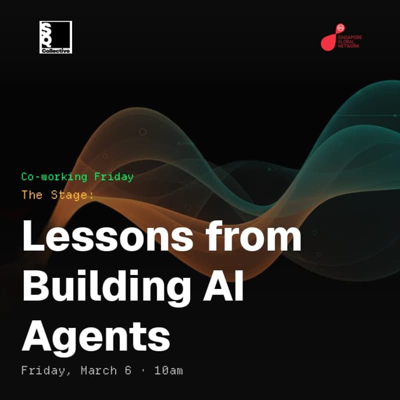 Cover Image for Co-work Fridays @ SQCo - The Stage: Lessons from Building AI Agents