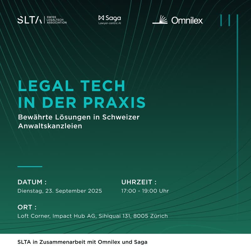 Cover Image for Legal Tech in der Praxis: Bewährte Lösungen in Schweizer Anwaltskanzleien