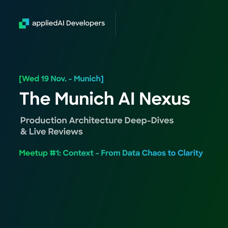 Cover Image for appliedAI Developers Meetup @ Munich