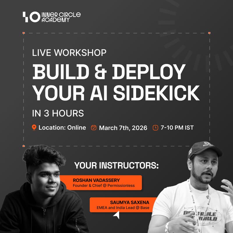 Cover Image for Build & Deploy Your AI Sidekick in 3Hrs