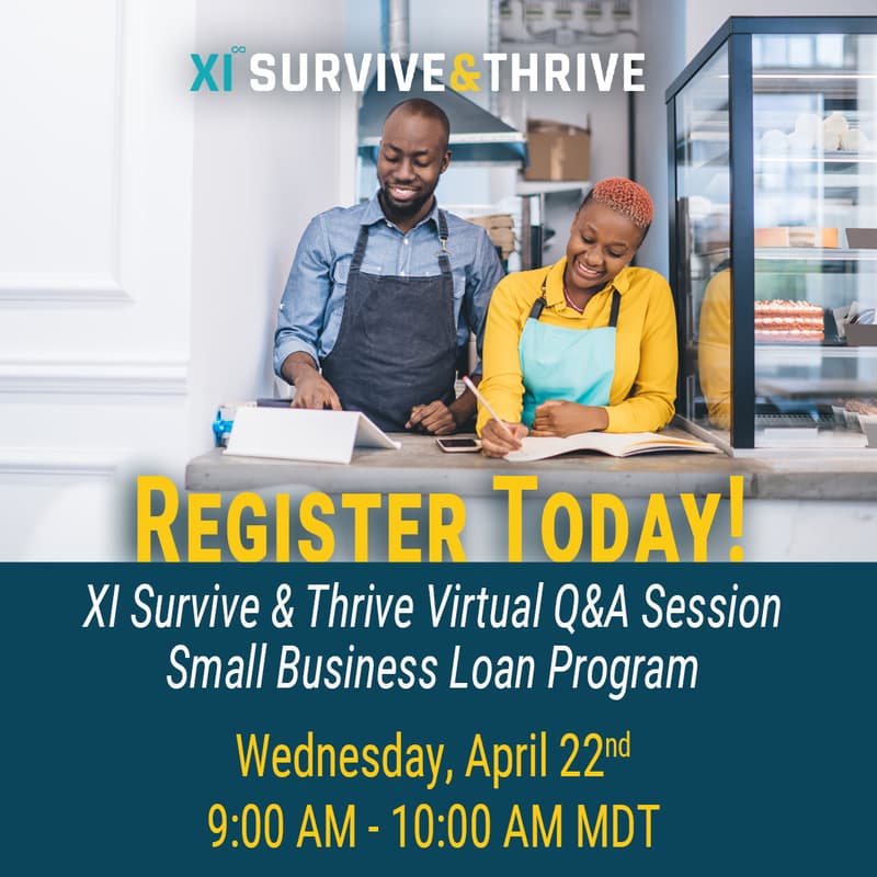 Cover Image for XI Survive & Thrive Virtual Q&A Session - Small Business Loan Program