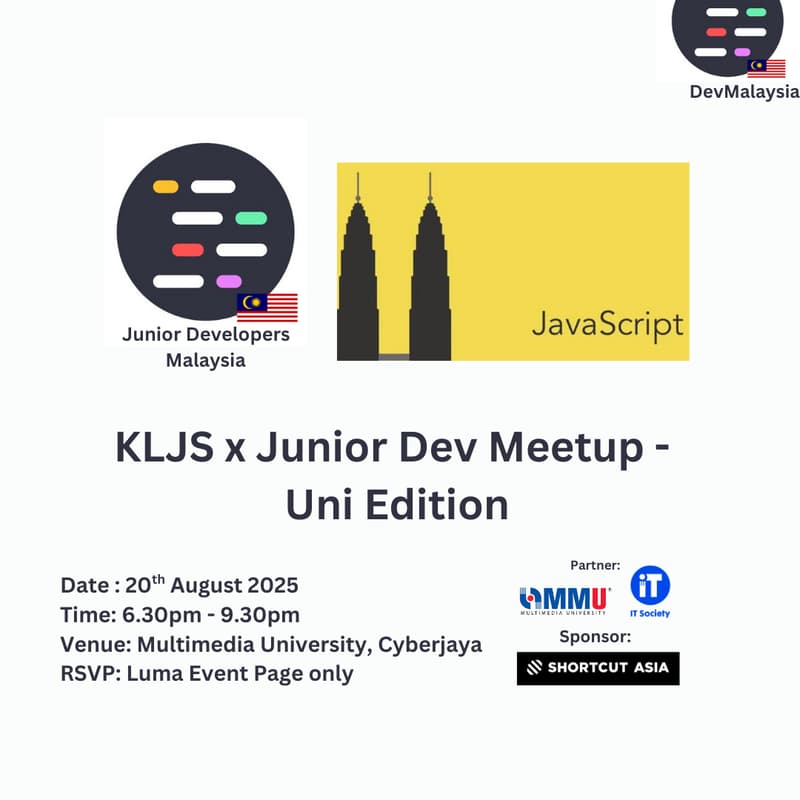 Cover Image for KLJS x JuniorDev Meetup - Uni Edition