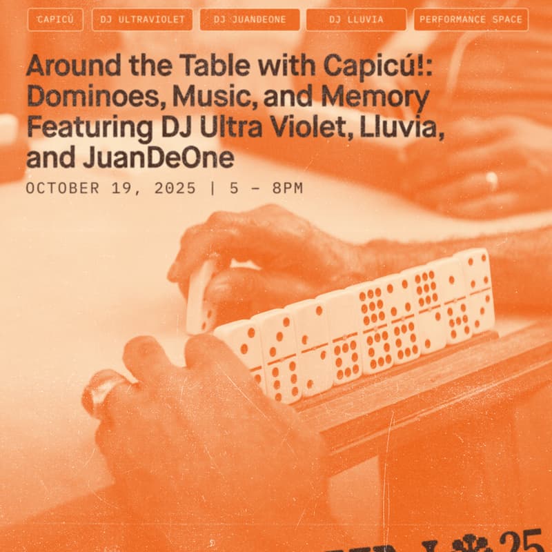 Cover Image for Around the Table with Capicú!: Dominoes, Music, and Memory Featuring DJ Ultra Violet, Lluvia, and JuanDeOne (Domino Session and DJ Series I)