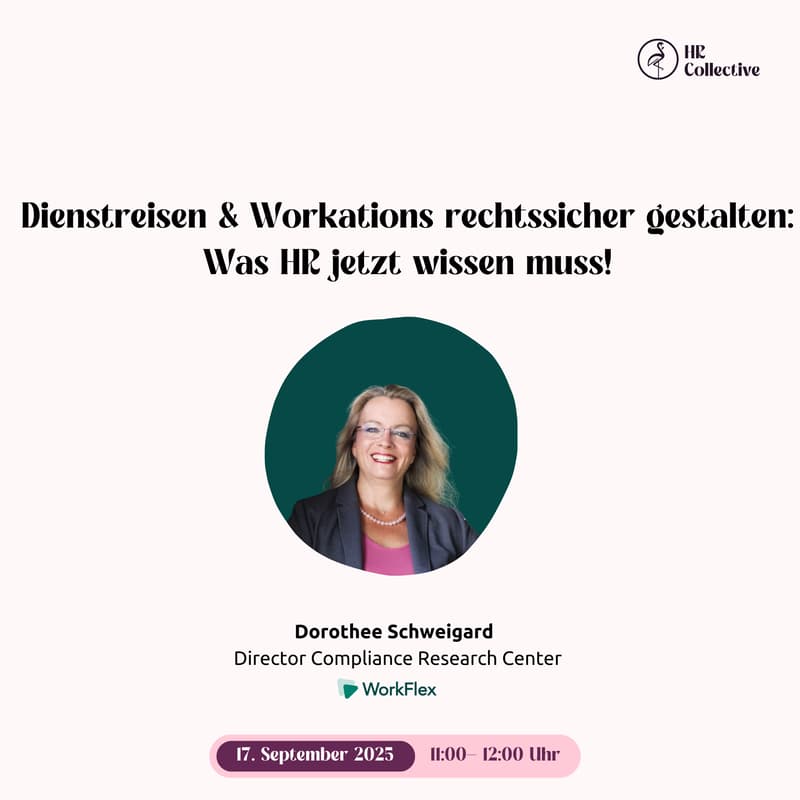 Cover Image for Dienstreisen & Workations rechtssicher gestalten: Was HR jetzt wissen muss!
