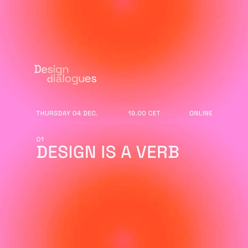 Cover Image for Design Dialogues 01 : Design is a verb : Online edition