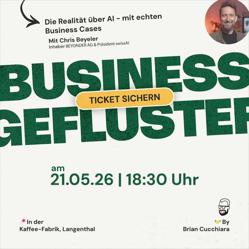 Cover Image for Business Geflüster #12 – Die Realität über AI - mit echten Business Cases