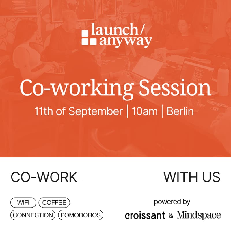 Cover Image for Co-working Meetup with Croissant & launch/anyway @Mindspace